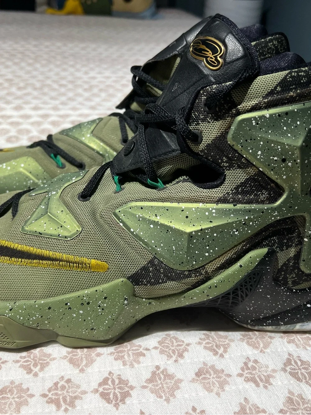 Nike LeBron All Star 13 Basketball Shoes - Olive Green Speckled